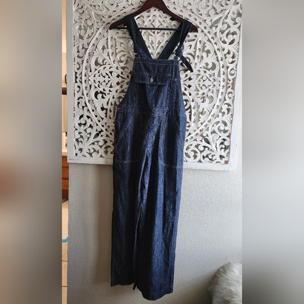 DENIMIST TIE STRAPS RELAXED OVERALLS RETAIL PRICE $465 SIZE XS NWOT - Picture 5 of 16